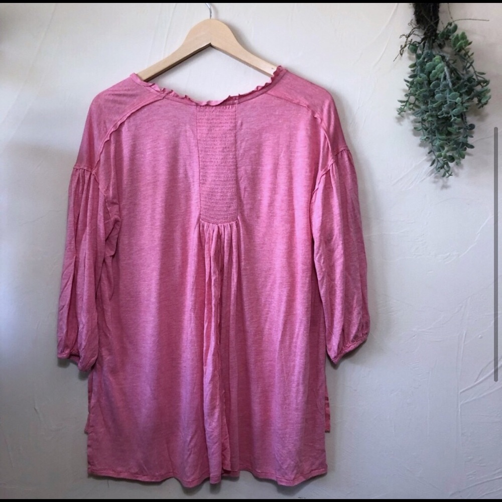 We the Free Just a Henley Tassle Top - Picture 4 of 5